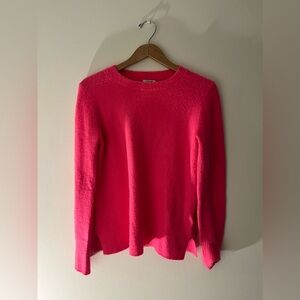 J Crew extra soft hot pink sweater